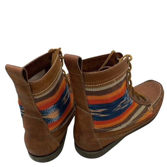 Steven by Steve Madden Samosa Leather Moccasin Boot, Tribal, Rodeo, Aztec Sz 9.5 - Picture 7 of 9